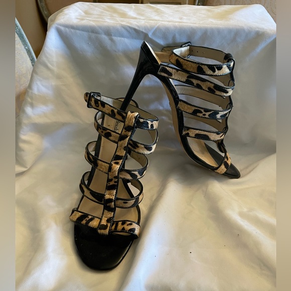 Leopard Sandals by Charles David - Picture 1 of 1